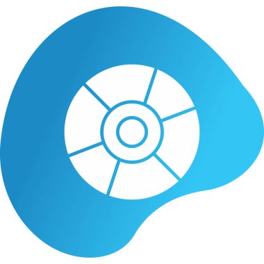 cd disk simgesi, vektör illüstrasyonu basit tasarım