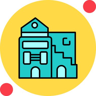 vektör evi oluşturma simgesi, modern tasarım illüstrasyonu 