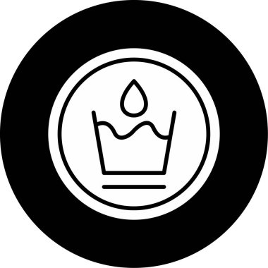 Wasable tabela simgesi, vektör illüstrasyonu