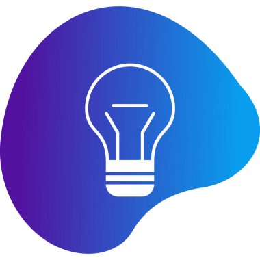 ampul simgesi, vektör illüstrasyonu 