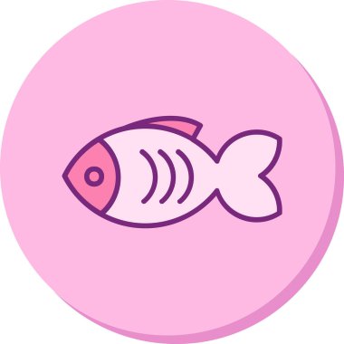 Balık. Web simgesi basit illüstrasyon 