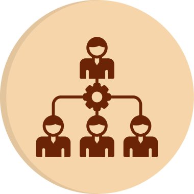 İnsan kaynakları yönetim vektörü düz vektör çizimi 