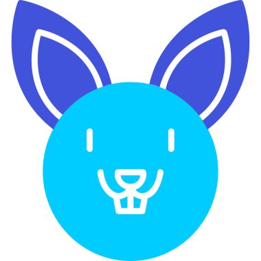 Tavşan. Web simgesi basit illüstrasyon 