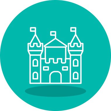 Castle vektör resimleme tasarımı