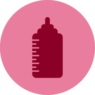 bebek şişe simgesi, vektör illüstrasyonu