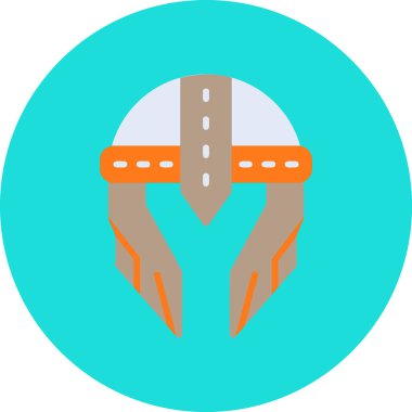 Kask simgesi vektör illüstrasyonu 