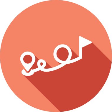 Hedef konsept, konum pin vektörü simgesi