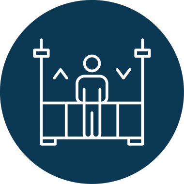 Beşik web simgesi vektör illüstrasyonu 