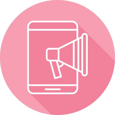 Cep Telefonu Web simgesi vektör illüstrasyonu