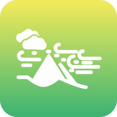 Kum fırtınası web simgesi, vektör illüstrasyonu