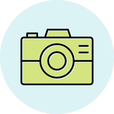 kamera simgesi vektör illüstrasyonu 