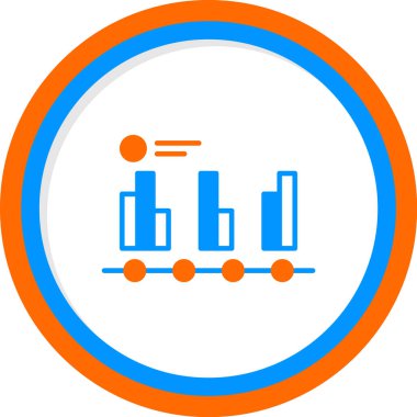 Diyagram web simgesi basit illüstrasyon 
