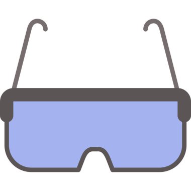 Gözlük. Web simgesi basit illüstrasyon 