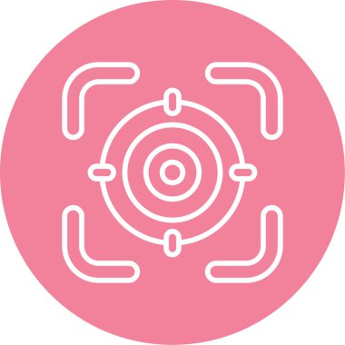 Hedef. Web simgesi basit illüstrasyon