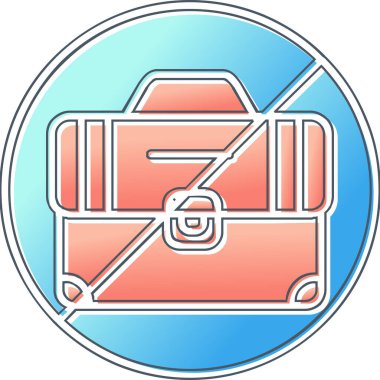 İşsizlik simgesi, vektör illüstrasyonu 