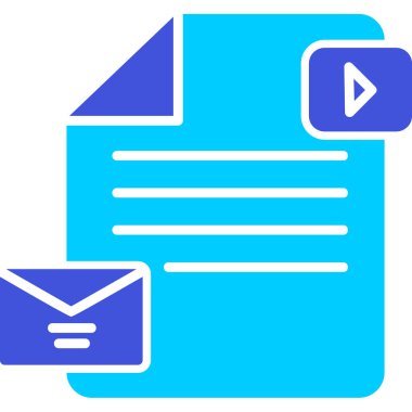 belge simgesi, vektör illüstrasyonu basit tasarım