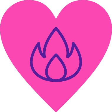 Tutku web simgesi basit illüstrasyon