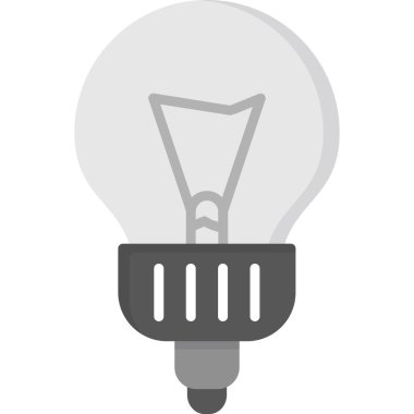 ampul simgesi, vektör illüstrasyonu