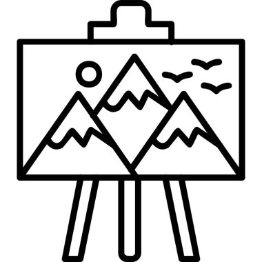 peyzaj resim simgesi taslak biçimi