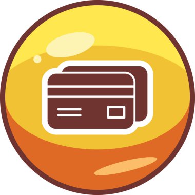 Kredi kartı iyonunun vektör çizimi