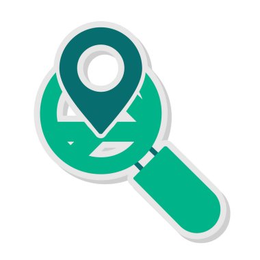 Harita işaretleyici simgesi, konum vektör illüstrasyonu 