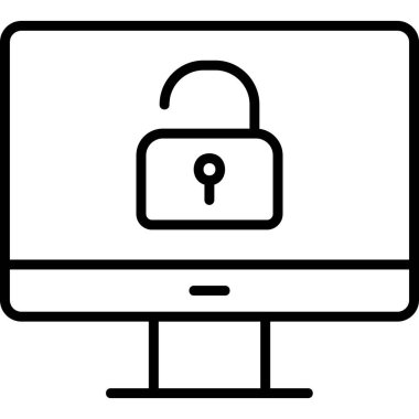 Güvenli olmayan web vektör simgesi