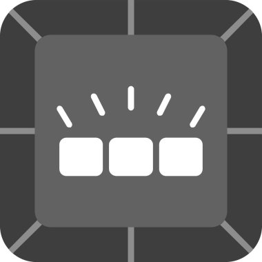 Arkaplan ışığı simgesi, basit vektör illüstrasyonu 