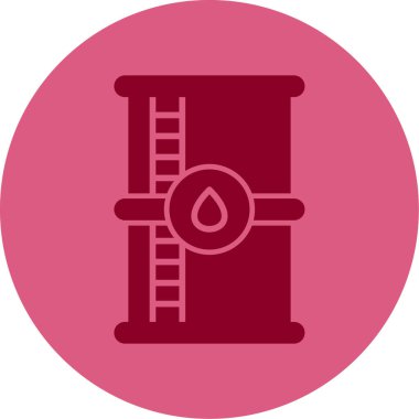 Petrol varili ikonu. Web simgesi vektör illüstrasyonu