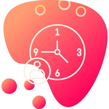 Zaman yönetimi simgesinin vektör illüstrasyonu 