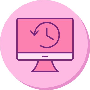 Tarih web simgesi. Basit resimleme