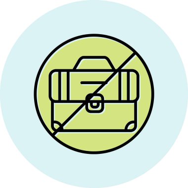 İşsizlik simgesi, vektör illüstrasyonu 