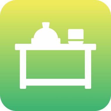 Mutfak ikonu. yemek illüstrasyonu 