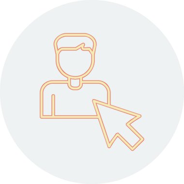 Seçili web simgesi vektör illüstrasyonu