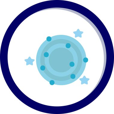 Galaxy web simgesinin vektör illüstrasyonu 