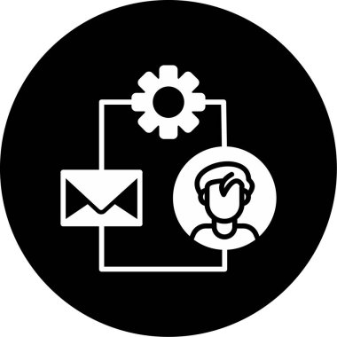 Simgenin vektör illüstrasyonu, pazarlama simgesi                   