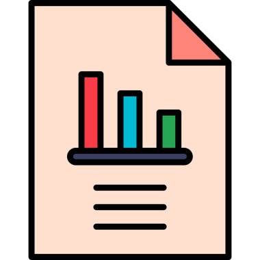 rapor web simge vektör çizim 