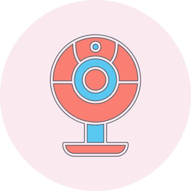 Web kamera simge vektör çizim