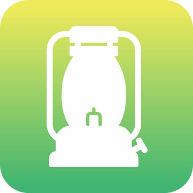 Gaz Lambası simgesinin vektör illüstrasyonu