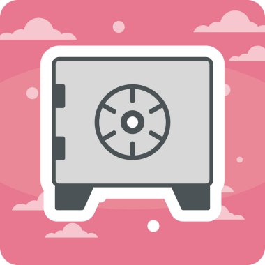 güvenli simge vektör illüstrasyonu 