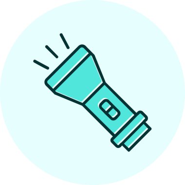 el feneri. Web simgesi basit illüstrasyon