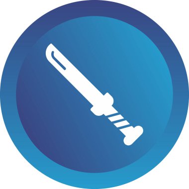 Bir kılıç simgesinin vektör illüstrasyonu 