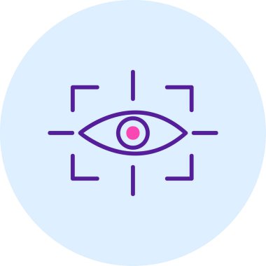 vizyon web simgesi, vektör illüstrasyonu 