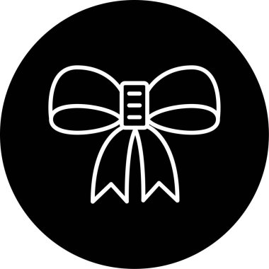 Kurdele yayı. Web simgesi basit illüstrasyon 