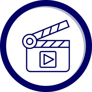 El çırpma tahtası web simgesi basit illüstrasyon 