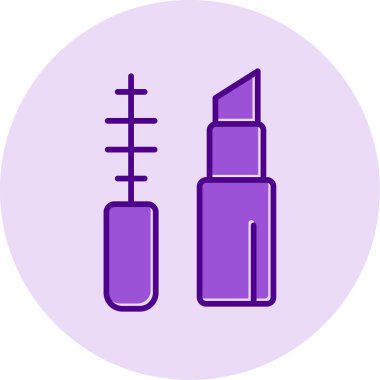 Makyaj Ağı simgesi basit illüstrasyon 