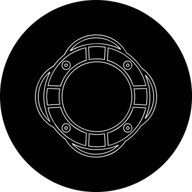 Can simidi simgesi, vektör illüstrasyonu basit tasarım