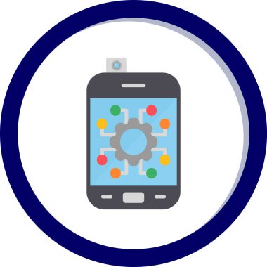 Otomatik ağ simgesi vektör illüstrasyonu 