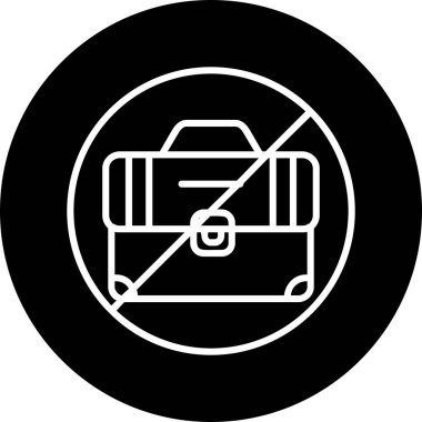 İşsizlik simgesi, vektör illüstrasyonu 