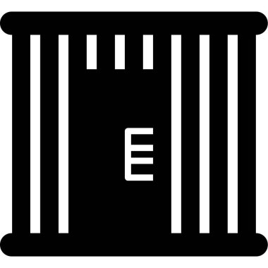 Mahkûm web simgesi, vektör illüstrasyonu