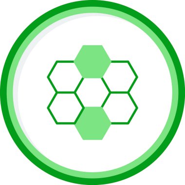 altıgen web simgesi, vektör çizim